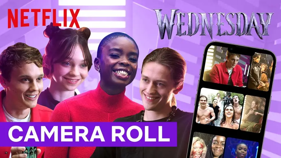 Wideo do serialu Wednesday — The Wednesday Cast Takes The Camera Roll Challenge