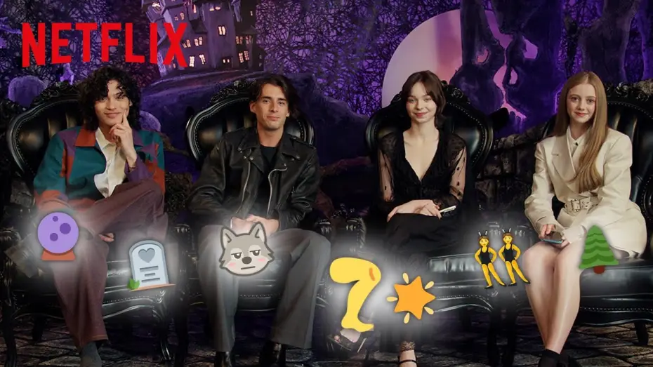 Wideo do serialu Wednesday — The Cast Spoil Season 2 with Emojis Only