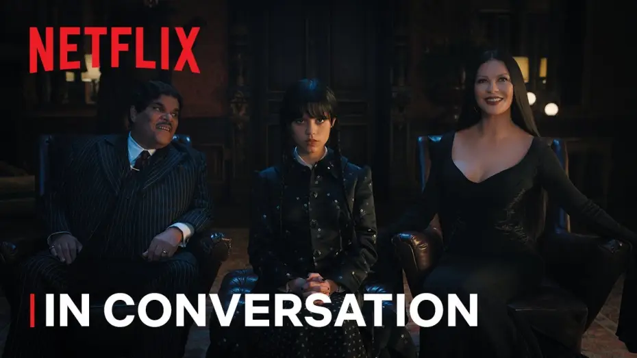 Wideo do serialu Wednesday — Jenna Ortega and Cast Discuss Reimagining a Classic for a Modern Audience