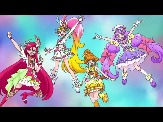 Wideo do serialu Tropical-Rouge! Precure — Opening 2 | Viva Spark! Tropical-Rouge! Precure with Tropical Club - Machico, Fairouz Ai, Yumiri Hanamori, Yui Ishikawa, Asami Seto & Rina Hidaka