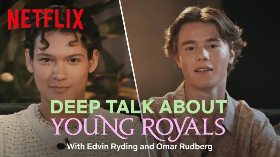 Видео к сериалу Książęta — Young Royals: What do Edvin & Omar really think about their kissing scenes?