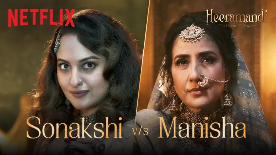 Видео к сериалу Heeramandi: Bazar diamentów — Mallikajaan v/s Faredaan | Heeramandi: The Diamond Bazaar | Sanjay Leela Bhansali | Netflix