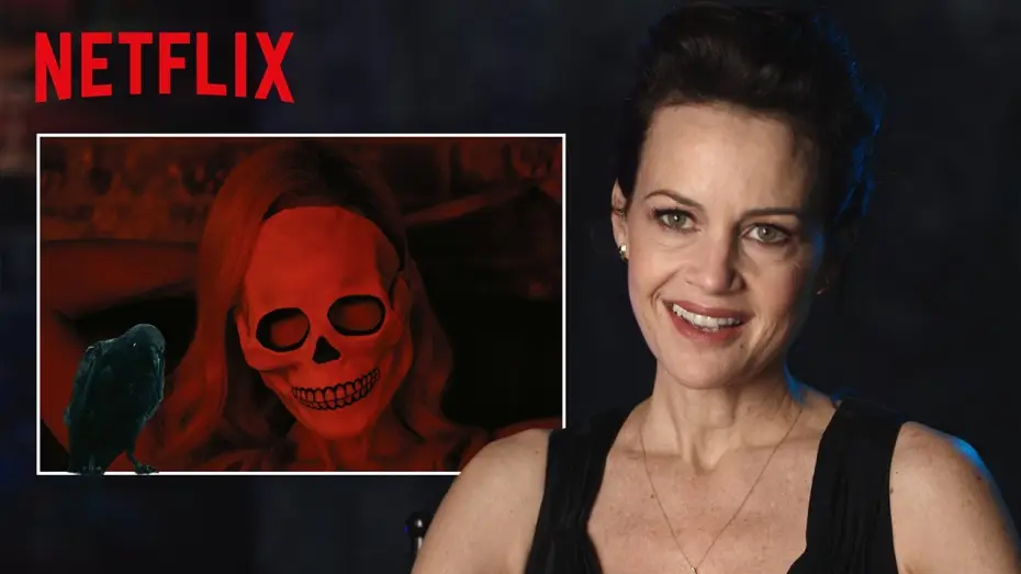 Wideo do serialu Zagłada domu Usherów — Carla Gugino is Mike Flanagan's Raven