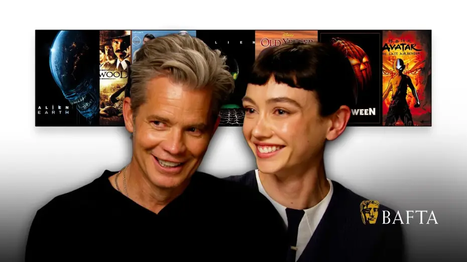 Wideo do serialu Obcy: Ziemia — Alien Earth's Timothy Olyphant & Sydney Chandler Remember Their Hilarious First Auditions | BAFTA