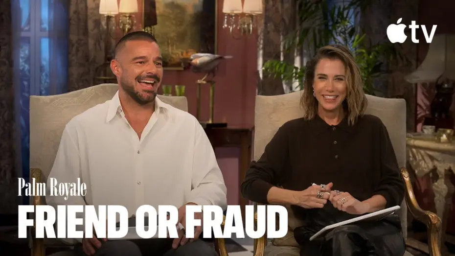 Wideo do serialu Palm Royale — Kristen Wiig and Ricky Martin Play Friend or Fraud