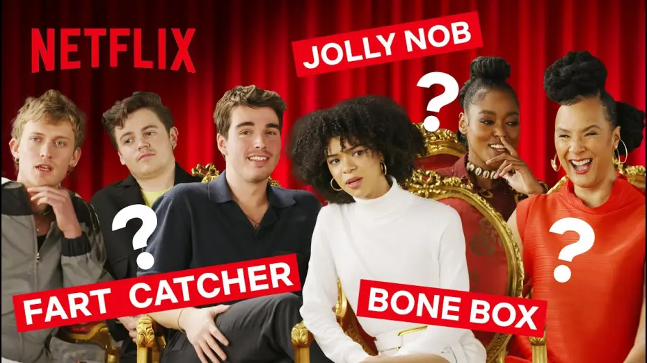 Видео к сериалу Królowa Charlotta: Opowieść ze świata Bridgertonów — Georgian Slang with the Cast of Queen Charlotte: A Bridgerton Story | Netflix