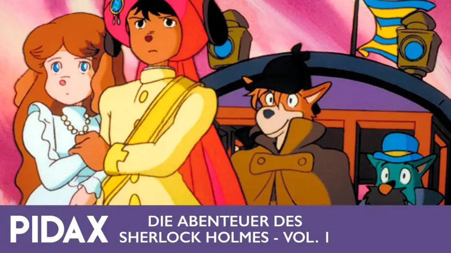 Видео к сериалу 名探偵ホームズ — Pidax - Die Abenteuer des Sherlock Holmes, Vol. 1 (1984/5, Hayao Miyazaki)
