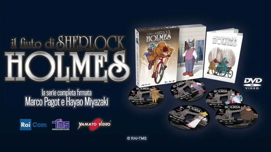 Видео к сериалу 名探偵ホームズ — IL FIUTO DI SHERLOCK HOLMES | La serie completa in DVD (box 5 dischi)