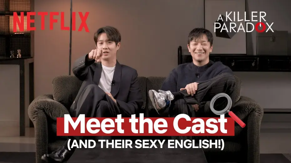 Wideo do serialu Zabójczy paradoks — Choi Woo-shik and Son Sok-ku speaking English