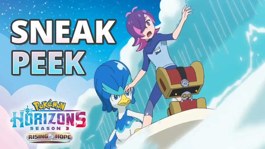 Видео к сериалу Pokémon Horyzonty: Seria — Surf’s up, Dot! - Pokémon Horizons: Season 3—Rising Hope Part 2 Sneak Peek