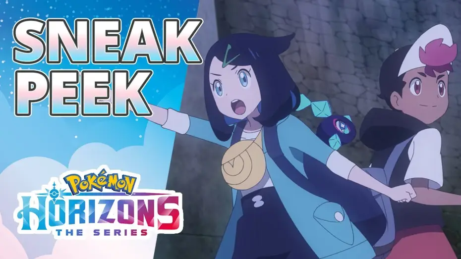 Видео к сериалу Pokémon Horyzonty: Seria — A Fierce Double Battle at the Ancient Castle! - Pokémon Horizons: The Series Sneak Peek