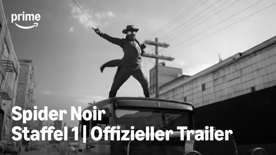 Видео к сериалу Spider-Noir — Der finale Trailer in authentischem Schwarz-Weiß