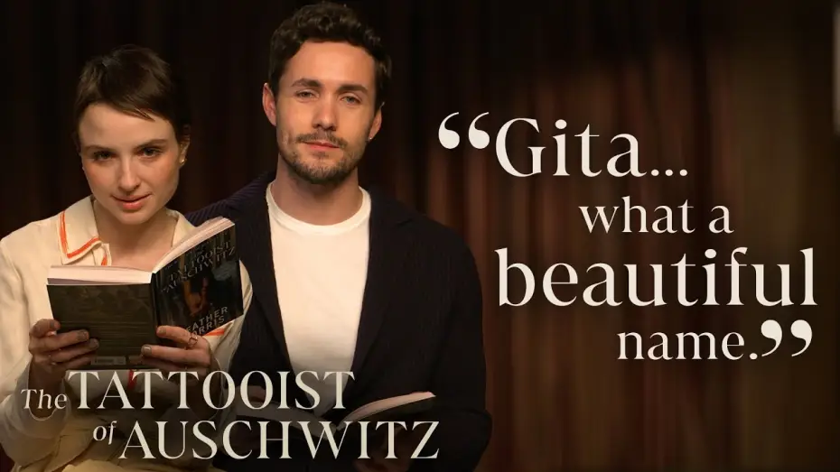 Wideo do serialu Tatuażysta z Auschwitz — Jonah Hauer-King and Anna Próchniak Read The Tattooist of Auschwitz