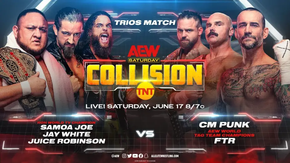Wideo do serialu All Elite Wrestling: Collision — Official theme for AEW Collision on TNT is Saturday Night's Alright For Fighting by Sir Elton John!