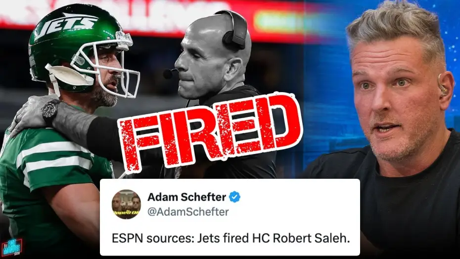 Wideo do serialu The Pat McAfee Show — Robert Saleh Fired By Jets... | Pat McAfee Show