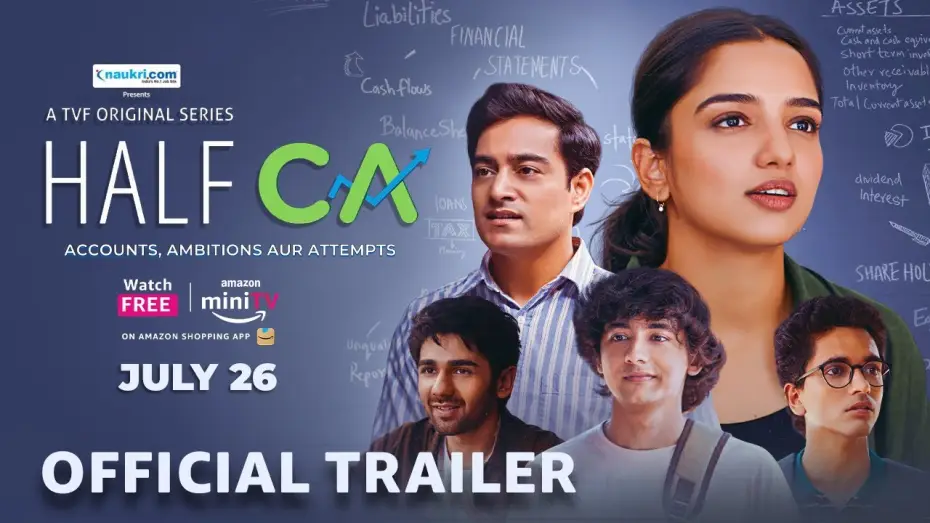 Wideo do serialu Half CA — Half CA - Official Trailer | ft. Ahsaas Channa | TVF | Streaming FREE 26th July on Amazon miniTV