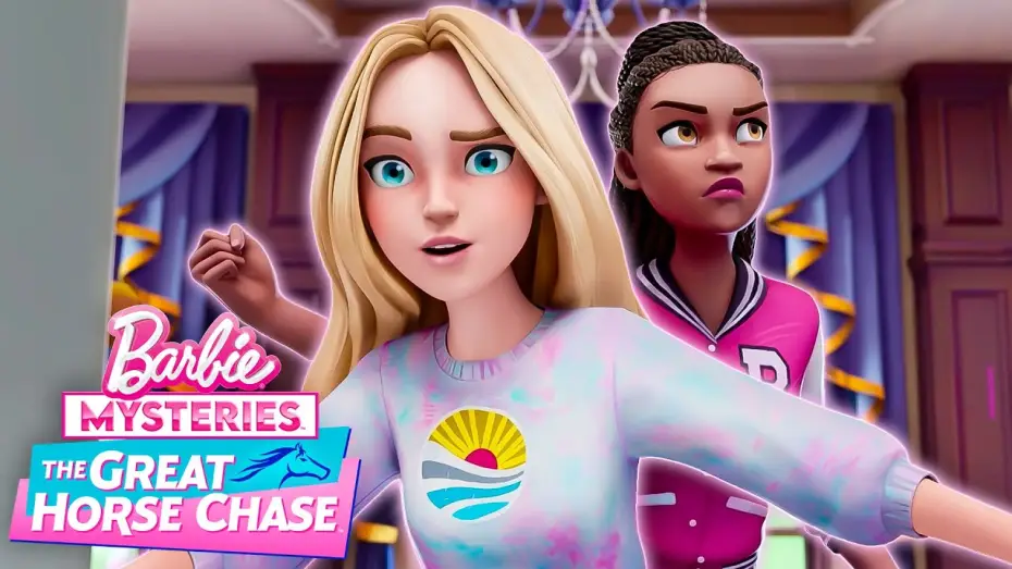 Wideo do serialu Zagadki Barbie — The case of the missing horse! Barbie & Barbie go through their suspects!