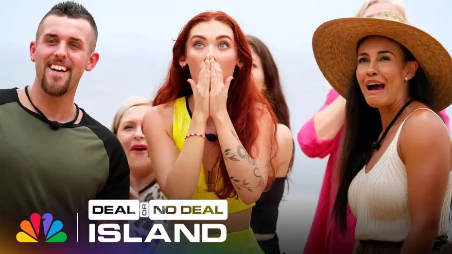 Wideo do serialu Deal or No Deal Island — The Banker Drops the First Briefcases | Deal or No Deal Island | Sneak Peek | NBC