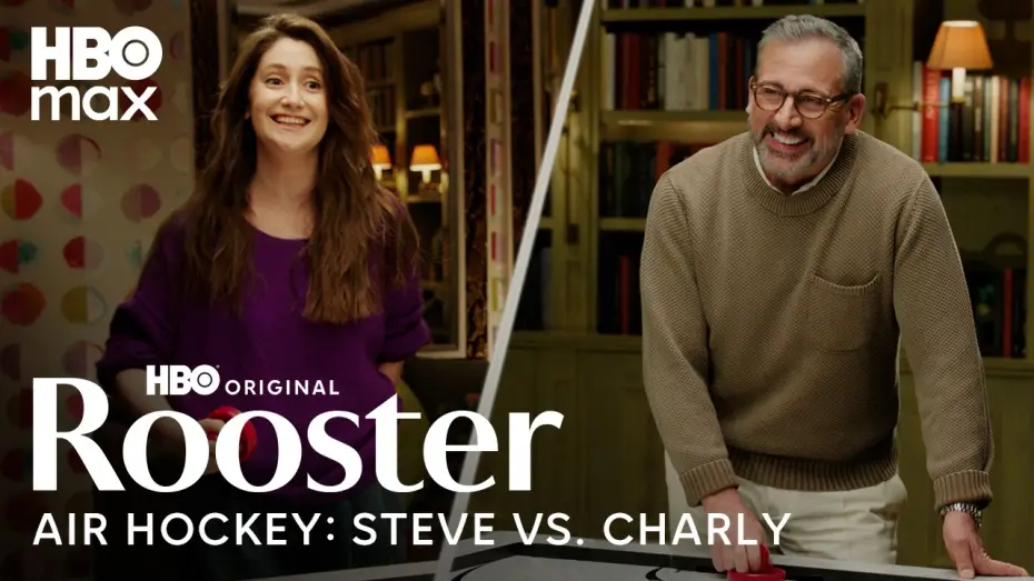 Wideo do serialu Rooster — Steve Carell & Charly Clive Compete in Air Hockey