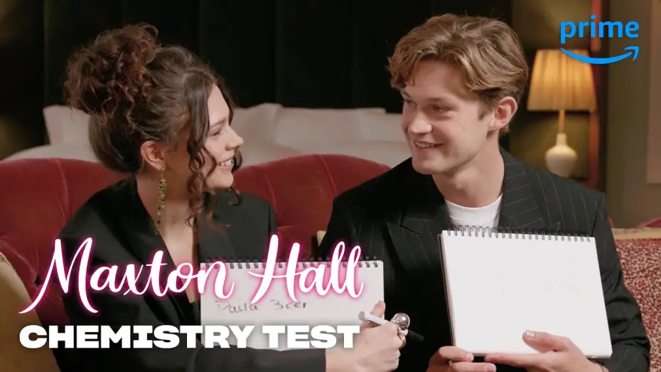 Wideo do serialu Maxton Hall - Dwa światy — Harriet Herbig-Matten and Damian Hardung Do a Chemistry Test [Subtitled]