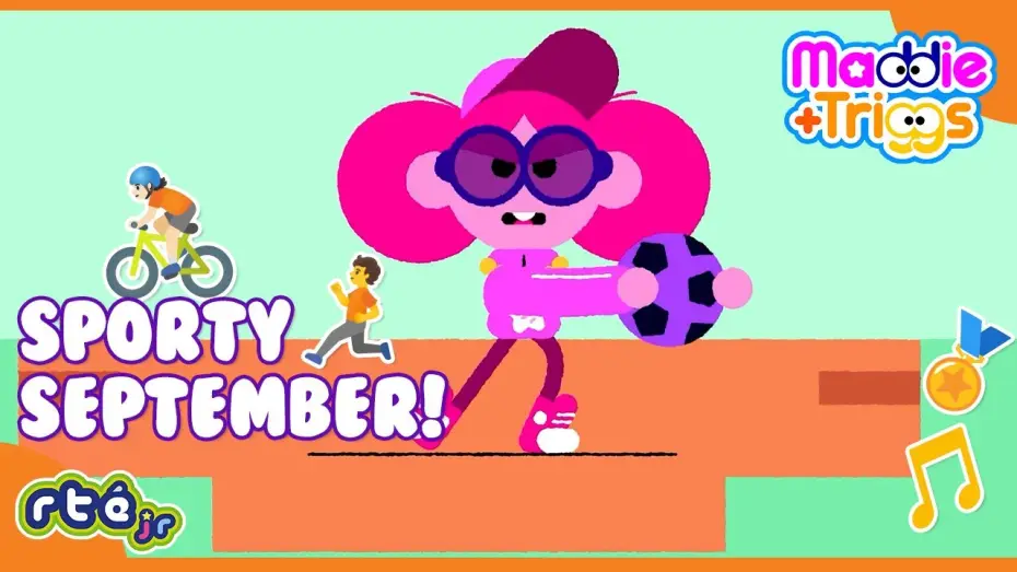 Wideo do serialu Maddie + Triggs — Let's Have A SPORTY SEPTEMBER! 🍂⚽️🚴🏻 | Maddie + Triggs | Compilation | @RTÉjrOfficial
