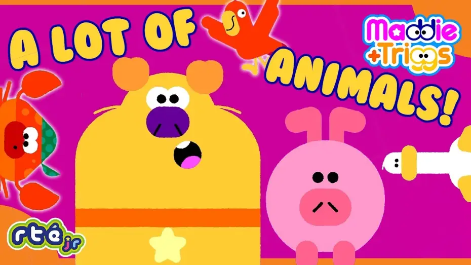 Wideo do serialu Maddie + Triggs — 🐒🐷🦅🐶 Fun Animal Takeover 🐶🦅🐷🐒 | Maddie + Triggs 👧🐶 | 🎵 Animal-tastic Tunes 🎵 | @RTÉjrOfficial