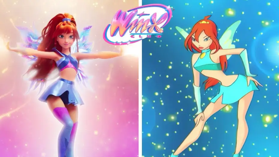 Wideo do serialu Klub Winx: Magia powraca — Bloom's Transformation: original Season 1 vs. Reboot Side-by-Side | Winx Club Official