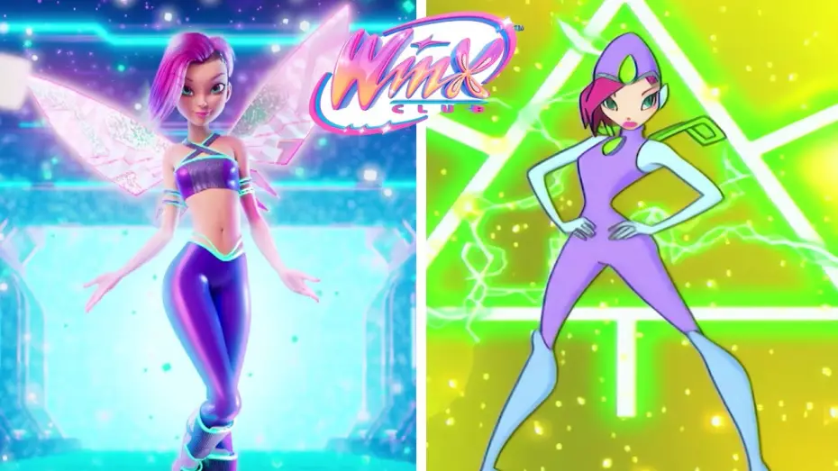 Wideo do serialu Klub Winx: Magia powraca — Tecna's Transformation: original Season 1 vs. Reboot Side-by-Side | Winx Club Official