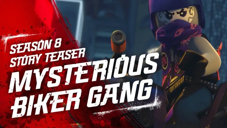 Видео к сериалу Ninjago: Mistrzowie Spinjitzu — Mysterious Biker Gang - LEGO NINJAGO - Sons of Garmadon Season 8 Teaser