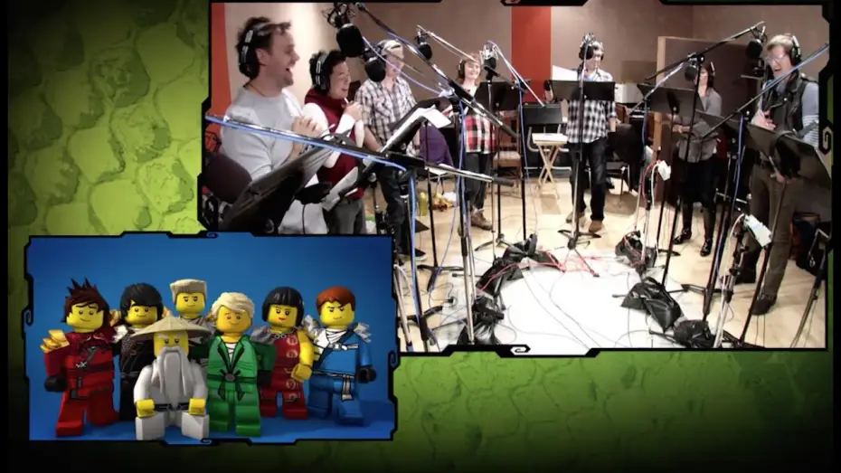 Видео к сериалу Ninjago: Mistrzowie Spinjitzu — Voice Recording - LEGO Ninjago - DVD Bonus