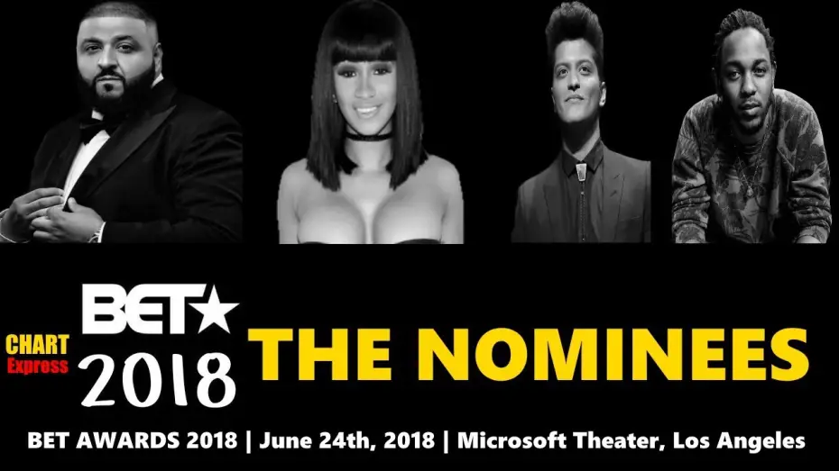 Wideo do serialu BET Awards — BET★ Awards 2018 - Nominees | Black Entertainment Television Awards 2018 | ChartExpress