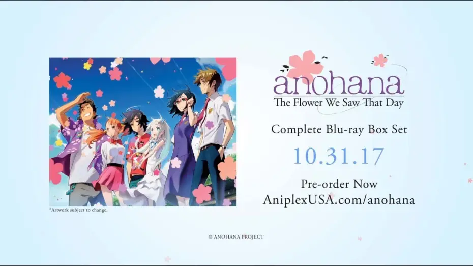 Видео к сериалу Ano Hi Mita Hana no Namae wo Bokutachi wa Mada Shiranai — anohana - The Flower We Saw That Day - TV Series English Dub Trailer
