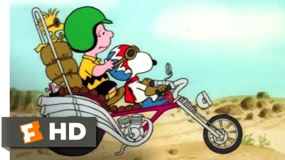 Wideo do serialu Peanuts — Race for Your Life, Charlie Brown! (1977) - Snoopy's Motorcycle Ride (1/10) | Movieclips