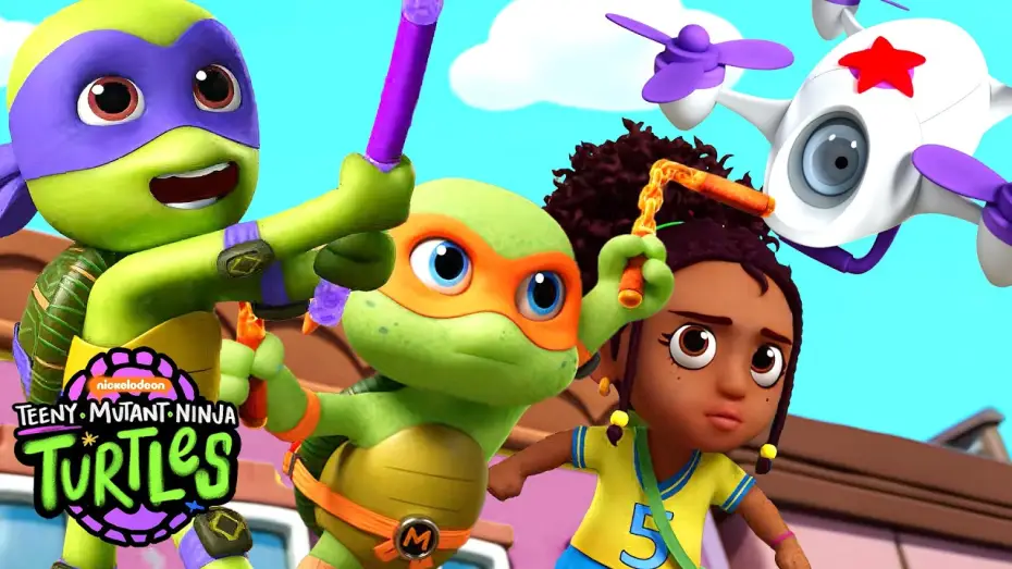 Wideo do serialu Teeny Mutant Ninja Turtles — TEENY MUTANT NINJA TURTLES | Episode 3: April's Runaway Sky Flyer 🥏 | Full Episode