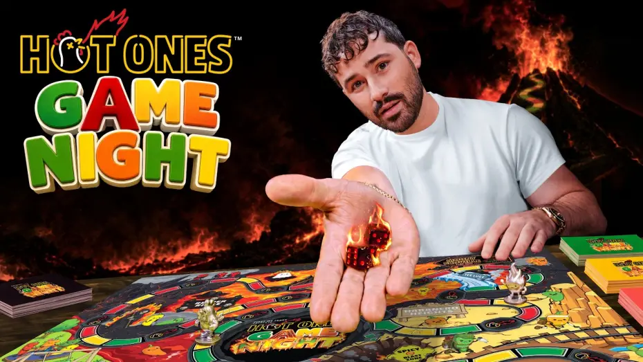 Wideo do serialu Hot Ones: Game Night — Watch Celebrities Play a Hot Ones Board Game with Host Joe Santagato