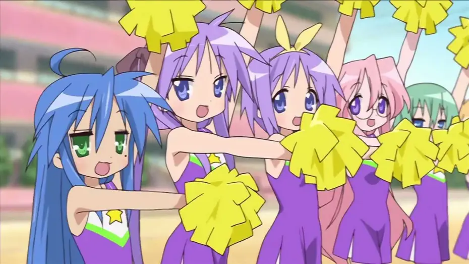 Видео к сериалу Szczęśliwa gwiazda — Lucky Star Opening | Motteke! Sailor Fuku (Take It! Sailor Uniform) - Aya Hirano, Emiri Kato, Kaori Fukuhara and Aya Endo