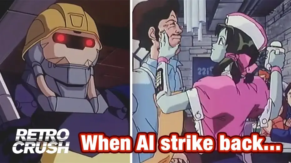 Видео к сериалу バブルガムクライシス — When Artificial Intelligence is so done with humanity (TERRIFYING) | Bubblegum Crash (1991)