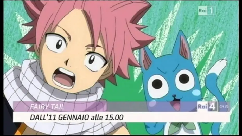 Wideo do serialu Fairy Tail — Rai 4 - Promo anime "Fairy Tail" - Dall'11 Gennaio 2016 (HD720/50p)