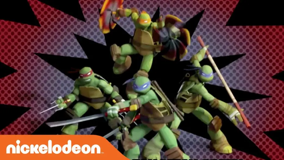 Видео к сериалу Wojownicze Żółwie Ninja — Teenage Mutant Ninja Turtles | Intro Theme Song (Karaoke Version) | Nick