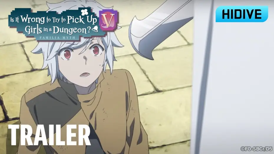 Wideo do serialu ダンジョンに出会いを求めるのは間違っているだろうか — Is It Wrong To Try To Pick Up Girls in a Dungeon? V Trailer [Subtitled]