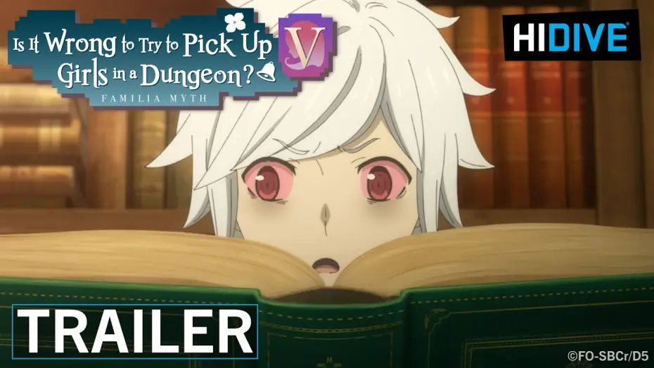 Wideo do serialu ダンジョンに出会いを求めるのは間違っているだろうか — Is It Wrong To Try To Pick Up Girls in a Dungeon? V Trailer [Subtitled]