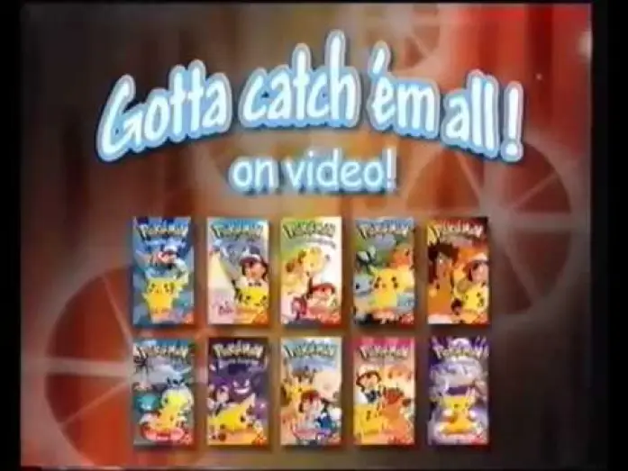Видео к сериалу Pokémon — Catch 'Em All on VHS Advert (VHS Capture)