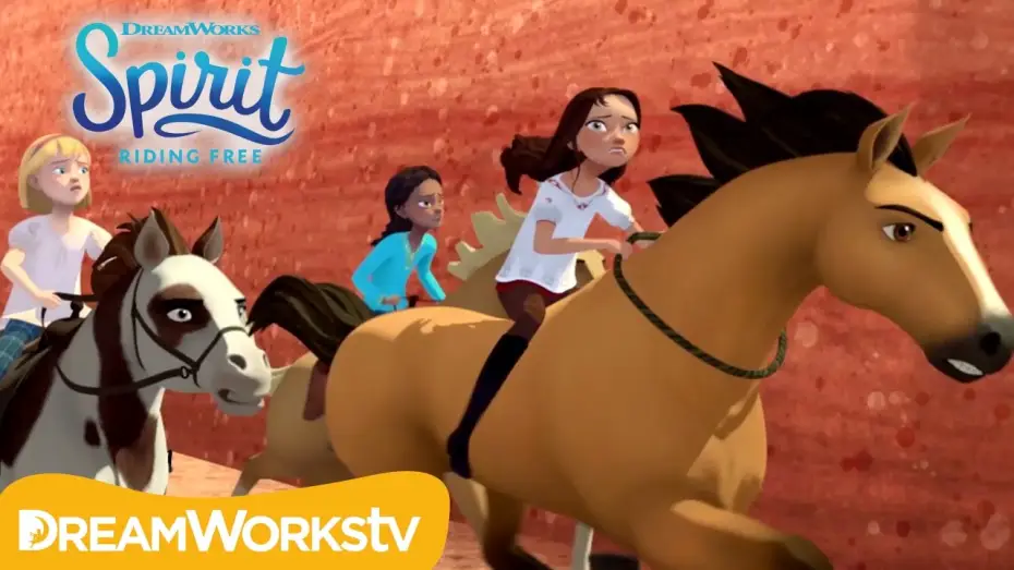 Wideo do serialu Mustang: Duch wolności — Lucky and Spirit to the Rescue | SPIRIT RIDING FREE