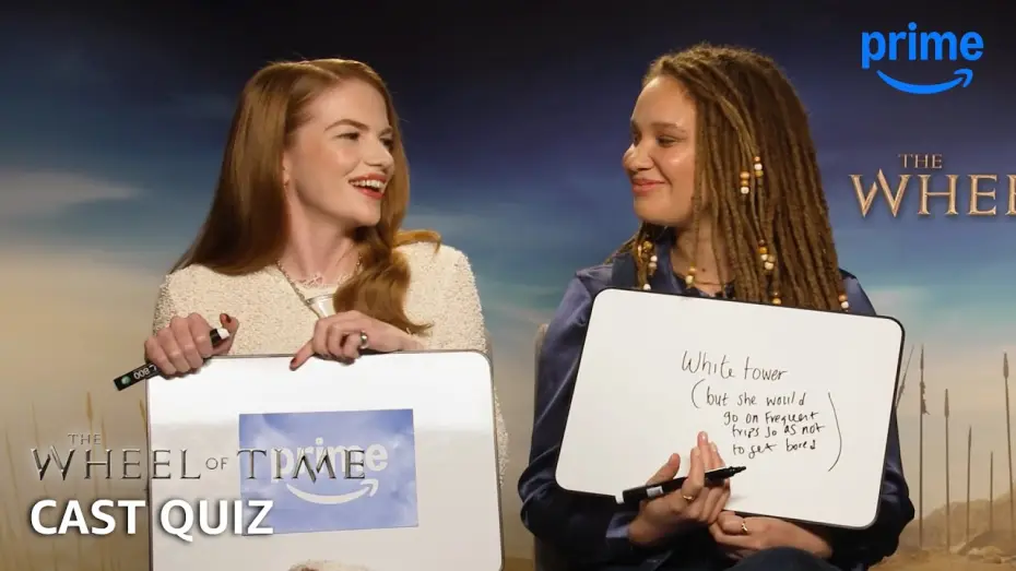 Wideo do serialu Koło czasu — Cast Quiz with Ceara Coveney and Ayoola Smart