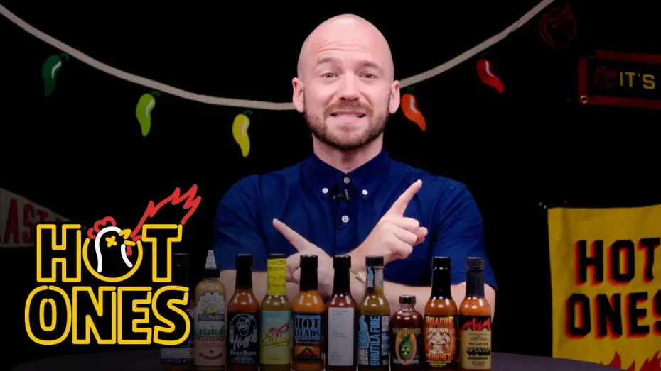 Видео к сериалу Hot Ones — Sean Evans Reveals the Season 16 Hot Sauce Lineup | Hot Ones