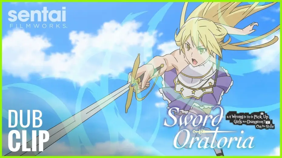 Видео к сериалу Dungeon ni Deai wo Motomeru no wa Machigatteiru Darou ka Gaiden: Sword Oratoria — Sword Oratoria Official English Dub Clip