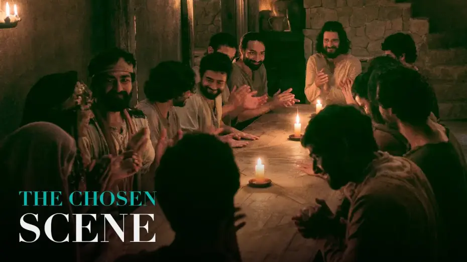 Видео к сериалу Wybrani — Jesus and the Disciples Celebrate Hanukkah (The Chosen Scene)