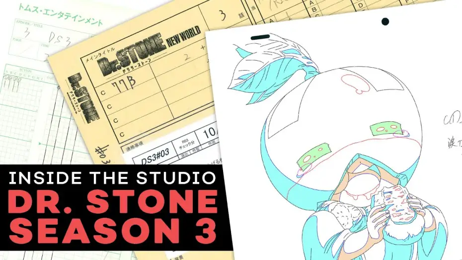 Wideo do serialu Dr Stone — Dr. STONE Behind the Scenes | Making NEW WORLD [Subtitled]