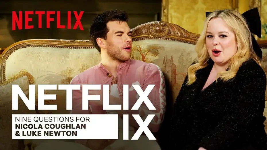 Wideo do serialu Bridgertonowie — Nicola Coughlan & Luke Newton on Funny Set Moments, First Kisses, and Being Besties | Netflix