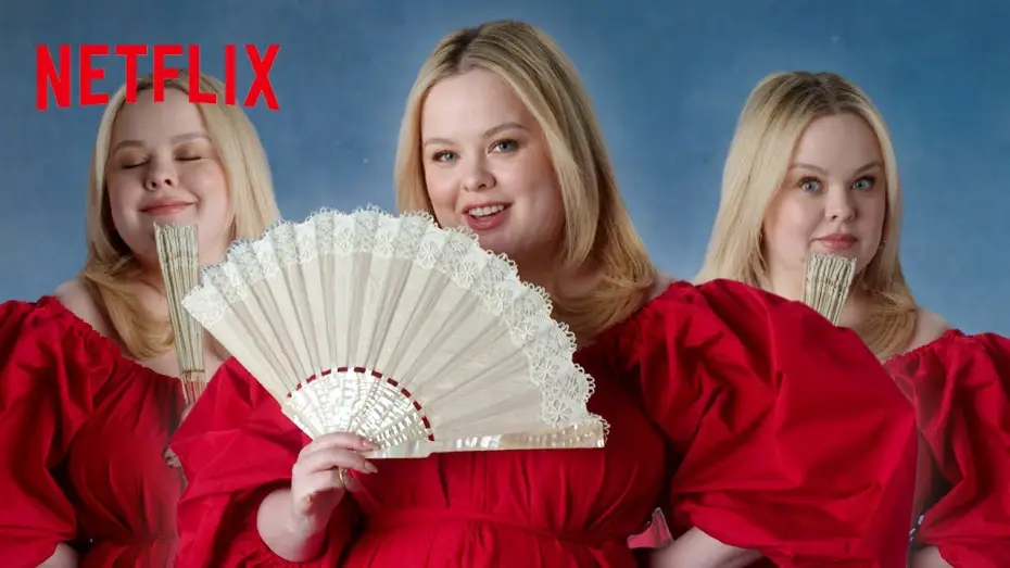 Wideo do serialu Bridgertonowie — Nicola Coughlan Teaches You How to Flirt With a Fan | ﻿Bridgerton | ﻿Netflix